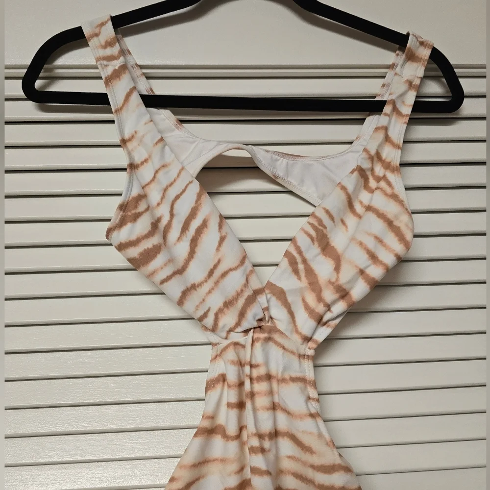 Forever 21 - Tie Dye Cut-Out One-Piece Bathing Suit